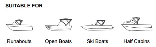 Bimini Cover for Ski Boats