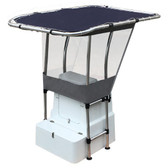 T-Top Canopy with Spray Shield - Blue