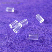 100 Clear Earring Back Ear Nuts Stoppers Cylinder 