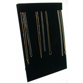 Multi Chain Necklace Easel Display Panel Black Velvet