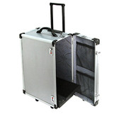 Aluminum Collapsible Rolling Jewelry Carrying Case 26"H