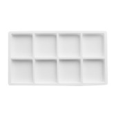 Flocked Tray Liner 8-Compartment Insert White