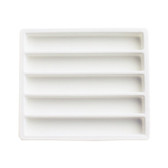 Half Szie Tray Liner 5-Section Insert White