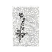 Paper Jewelry Gift Bag 4x6" Silver Rose (100)