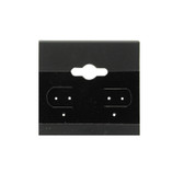 100 Plastic Earring Hanging Card 1.5"X1.5" Black