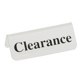 Acrylic Frosted Sign "Clearance"