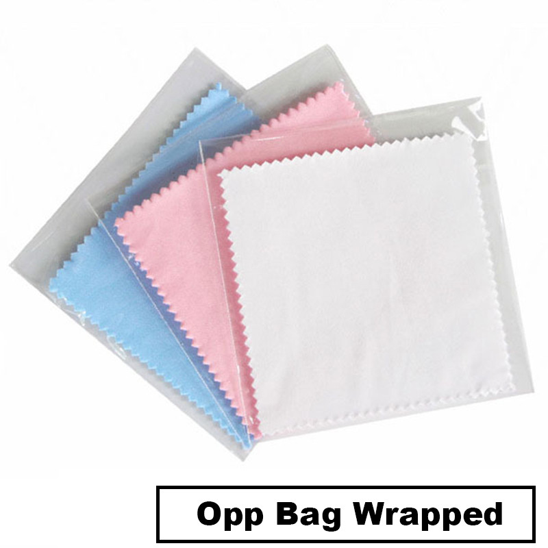 100 Jewelry Silver Polishing Microfiber Cloth 3x3" Individual Pack