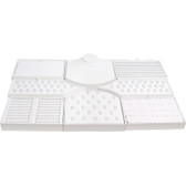 Display Set 8-Piece Faux Leather White