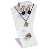 Necklace Earring Ring Combo Set Display White