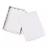 Jewelry Box 3 1/8" x 2 3/8" x 1" (Foam Insert) White Linen