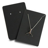 200 Paper Jewelry Card  for Necklace Earring Set Black