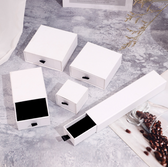 Jewelry Slide Drawer Box Matte White