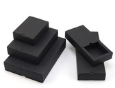 Fold-and-Tuck Slider Drawer Box 10 Sizes BLACK