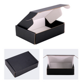 Corrugated Shipping Mailer Box 6x4x1.5"H (15*10*4cm) Black