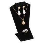 Necklace Earring Ring Combo Set Display Black