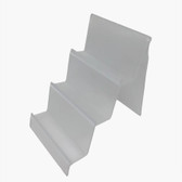 2pcs Acrylic Step Riser Wallet Purse Display 3-Tier Frosted White