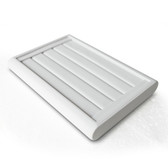 Ring Display Tray 4 Slot White Leather