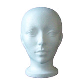 Female Styrofoam Head Form Wig Hat Display Manikin