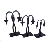 Earring T Display Set of 3 Acrylic Stands STAR