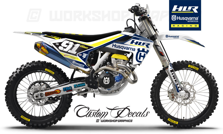Husqvarna HLR Race team Graphics kit Husqvarna HLR Race team Graphics kit
