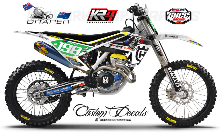 Husqvarna GNCC Race team Graphics kit Husqvarna GNCC Race team Graphics kit