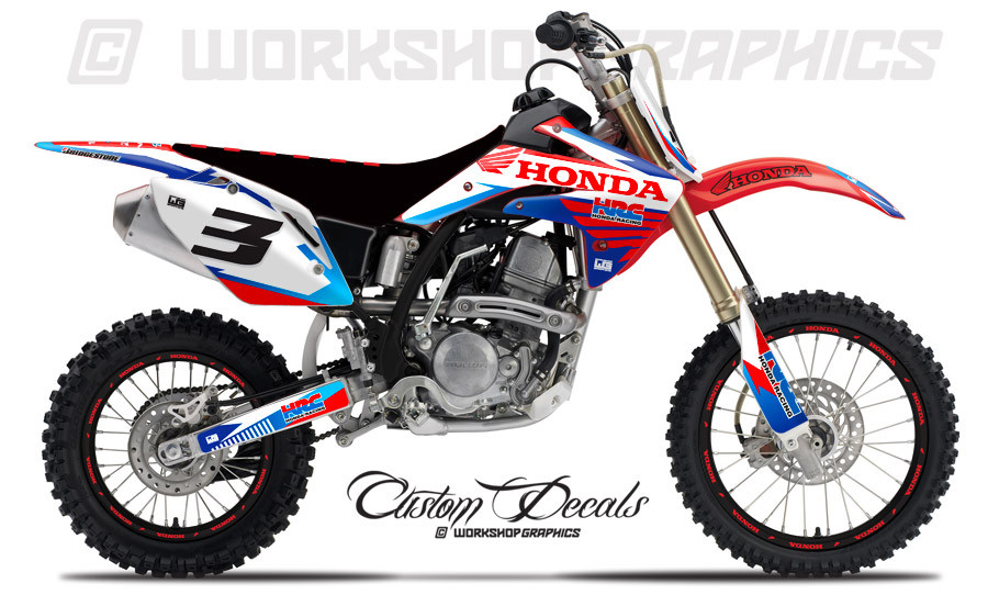 CRF150 HRC White Graphics Kit Graphics