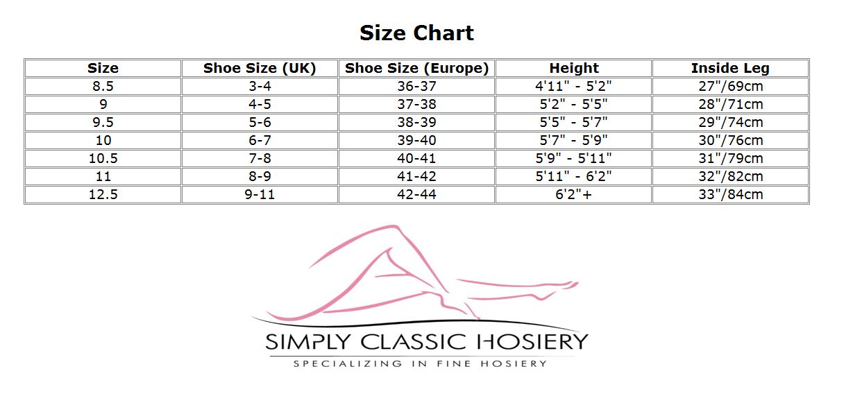 Eleganti Size Chart
