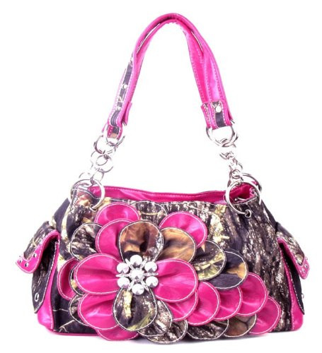 Western Pink Camouflage Flower Rhinestone Handbag | eBay