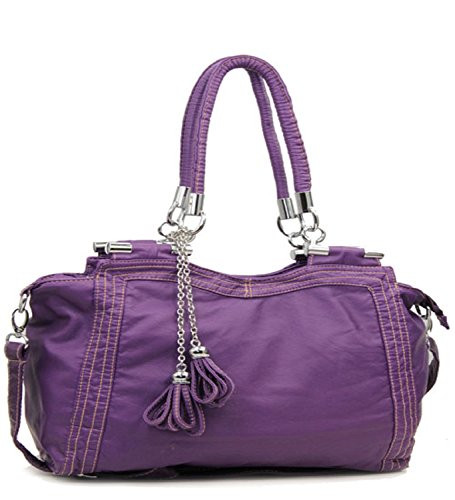 Purple Retro Designer Inspired Tassle Purse - Handbags, Bling & More!