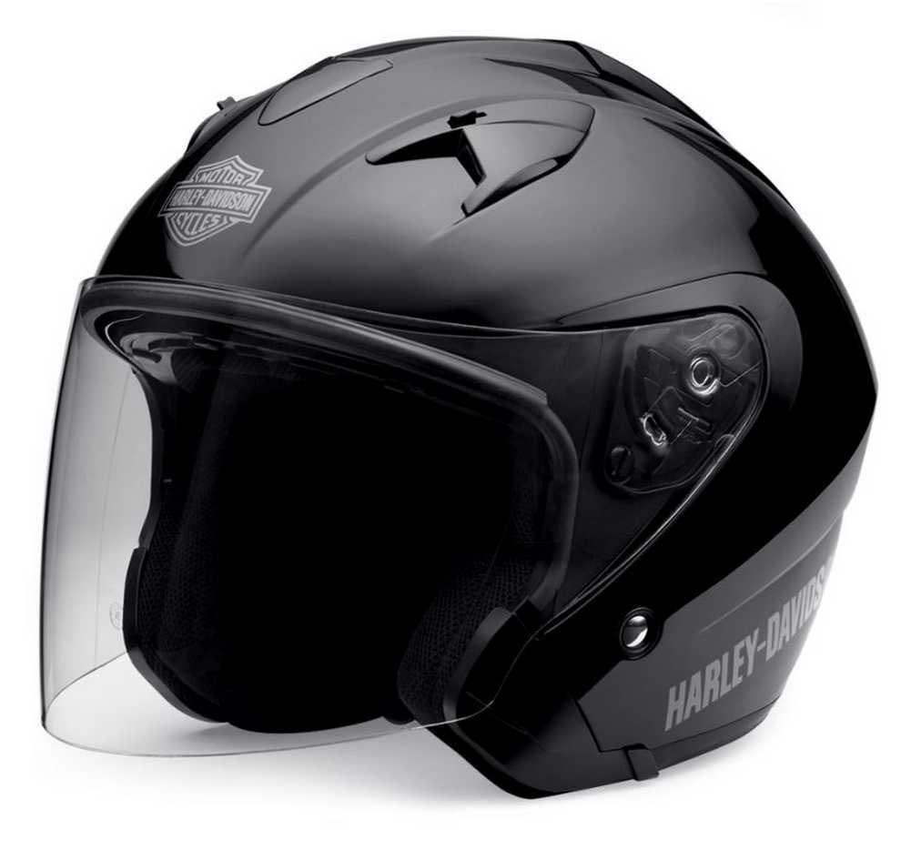 Harley-Davidson® Men's 3/4 Helmet With Sun Shield Gloss Black 98210 ...