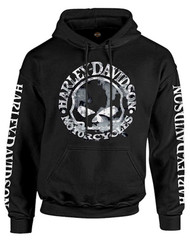 harley davidson hooded skull sweatshirt