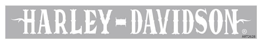 Harley-Davidson® White Western Font Windshield Decal CG3760 - Wisconsin
