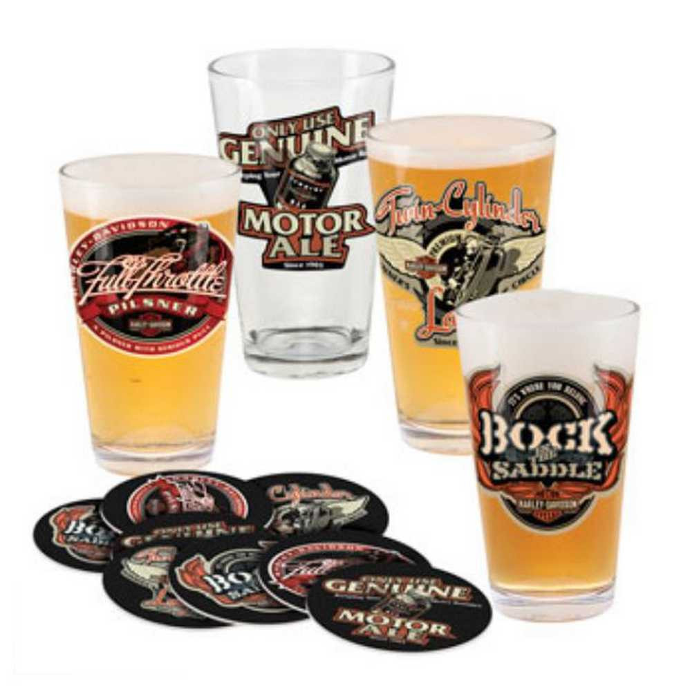 HarleyDavidson® Roadhouse Brew Pub Pint Glass Set HDL18742 Wisconsin HarleyDavidson