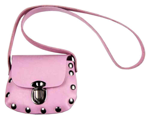 light pink leather purse