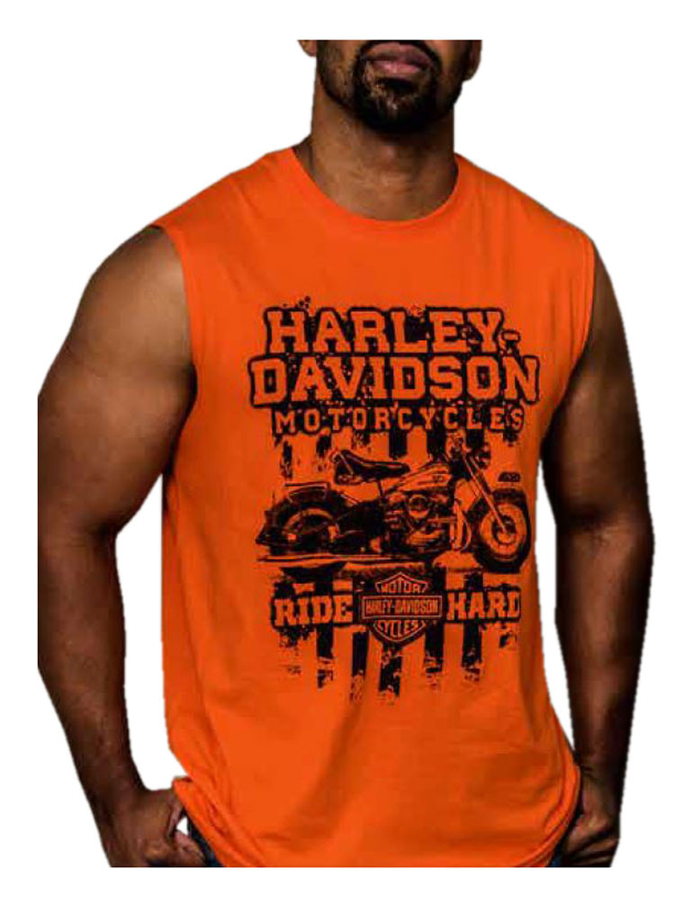 Harley-Davidson® Men's Generation Bike Sleeveless Muscle Tee, Bright ...