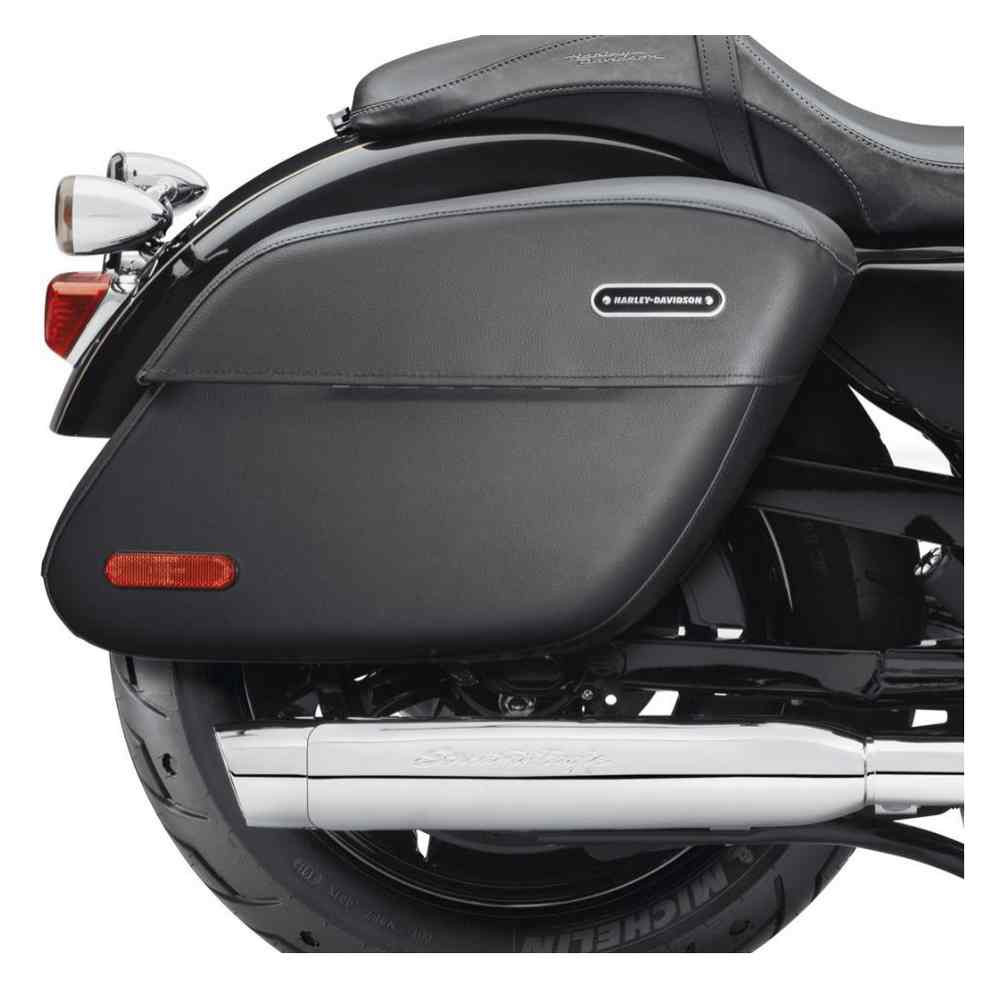 Harley-Davidson® Rigid Leather Locking Saddlebags, Fits XL Models ...