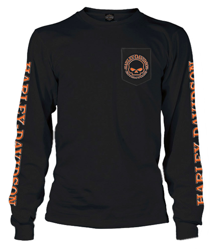 mens long sleeve harley davidson shirt