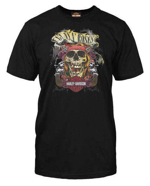 Harley-Davidson® Men's Guns N' Roses Trashy Short Sleeve T-Shirt, Solid ...
