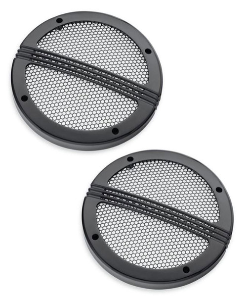 HarleyDavidson® Defiance TourPak Speaker Grills Black Anodized