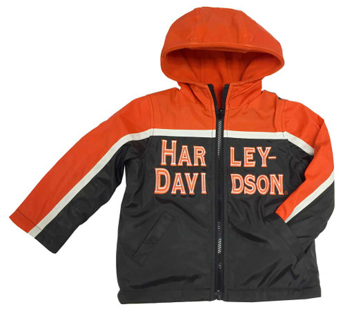 Orange And Black Harley Davidson Fleece Jacket Orange And Black Harley Davidson Fleece Jacket