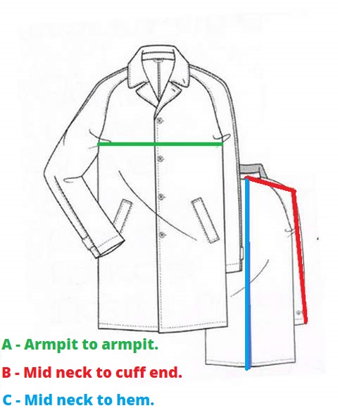 How To Measure Mens Overcoat Size