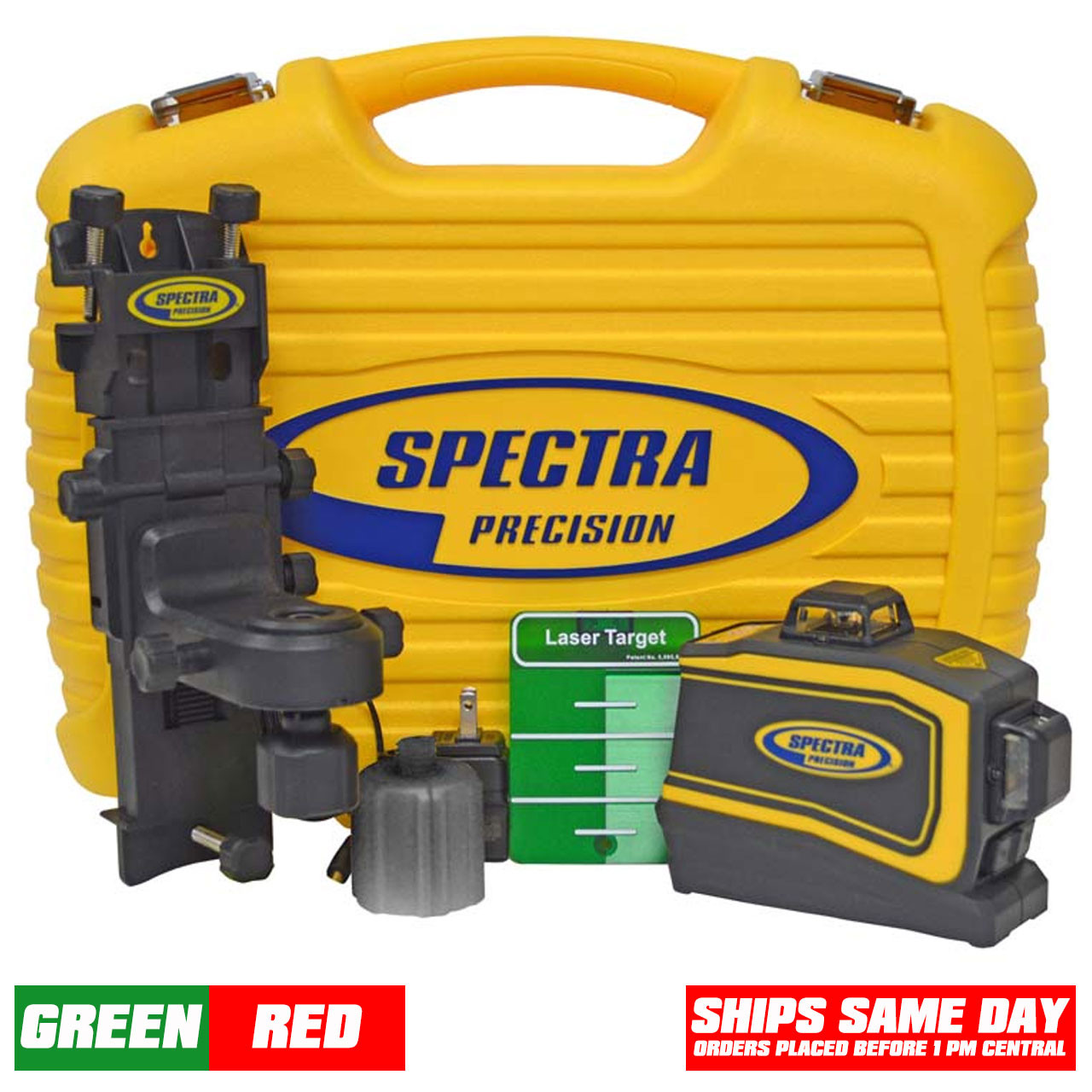 Spectra Precision LT58 Universal Laser Layout Tool with Green and Red