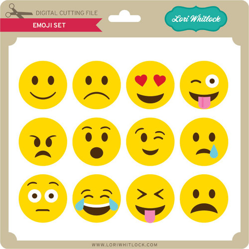 Emoji Set - Lori Whitlock's SVG Shop